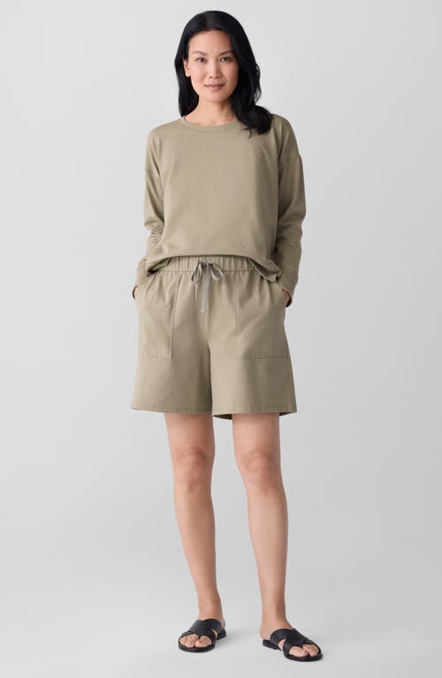 Eileen Fisher Stretch Organic Cotton Drawstring Shorts