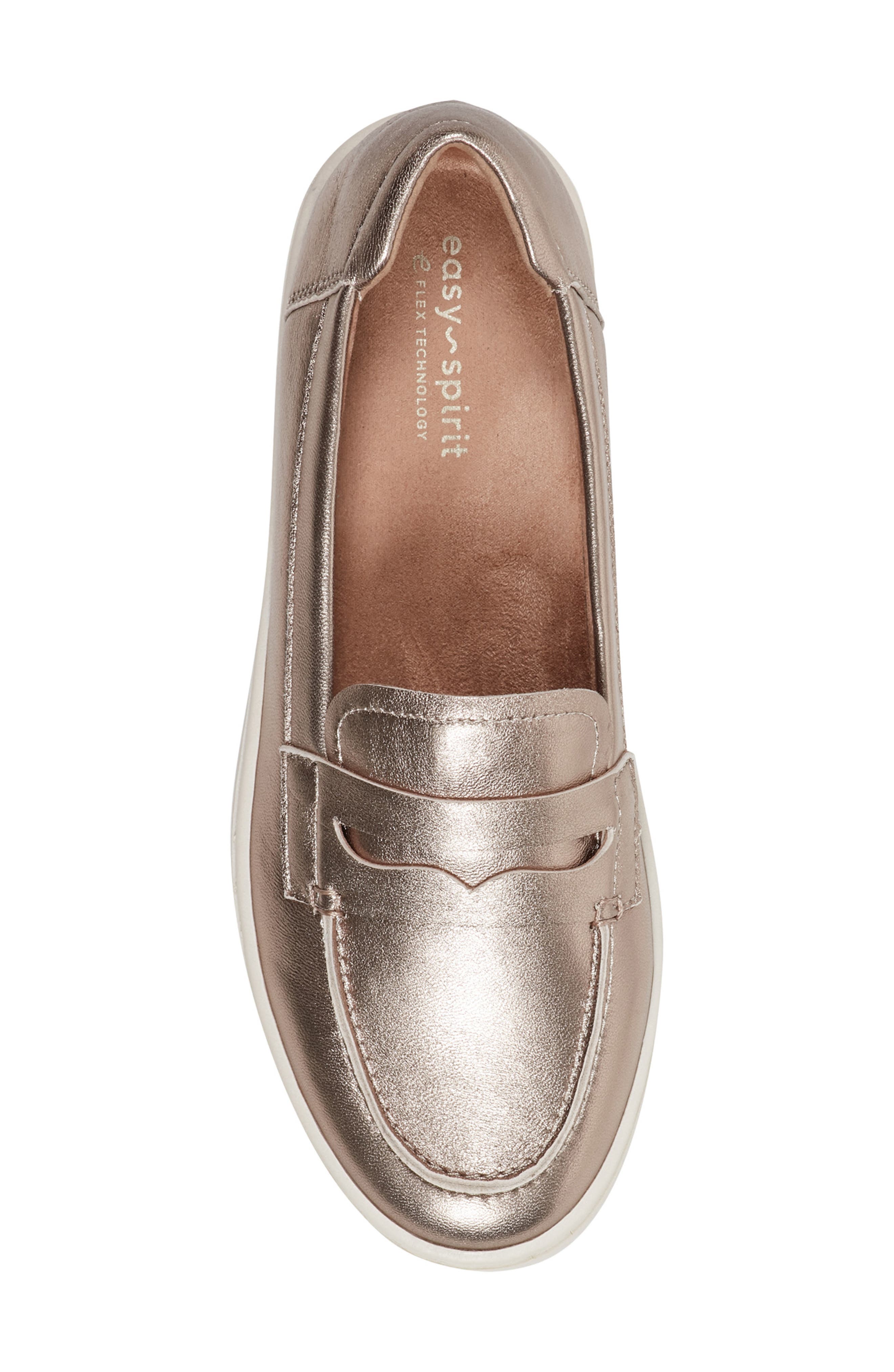 Karin Penny Loafer, Alternate, color, BRONZE