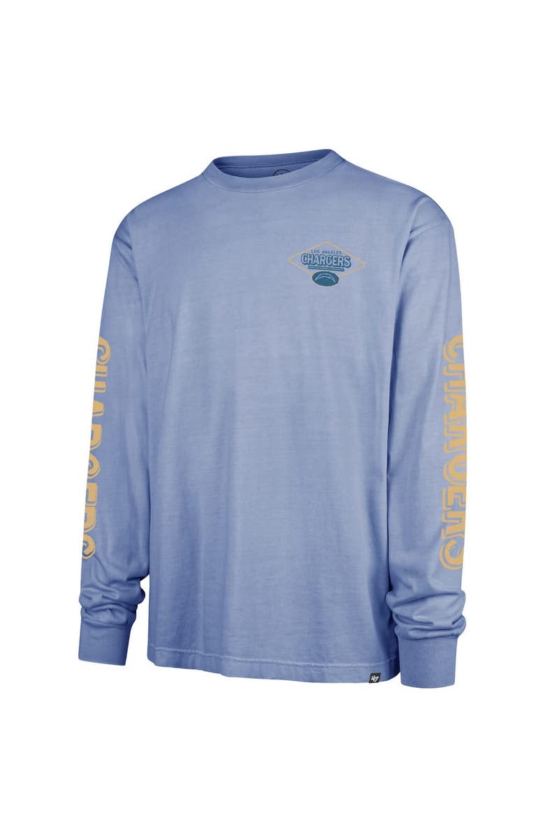 '47 Men's '47 Powder Blue Los Angeles Chargers Cairn Ravine Foundation Long Sleeve T-Shirt, Alternate, color, Powder Blue