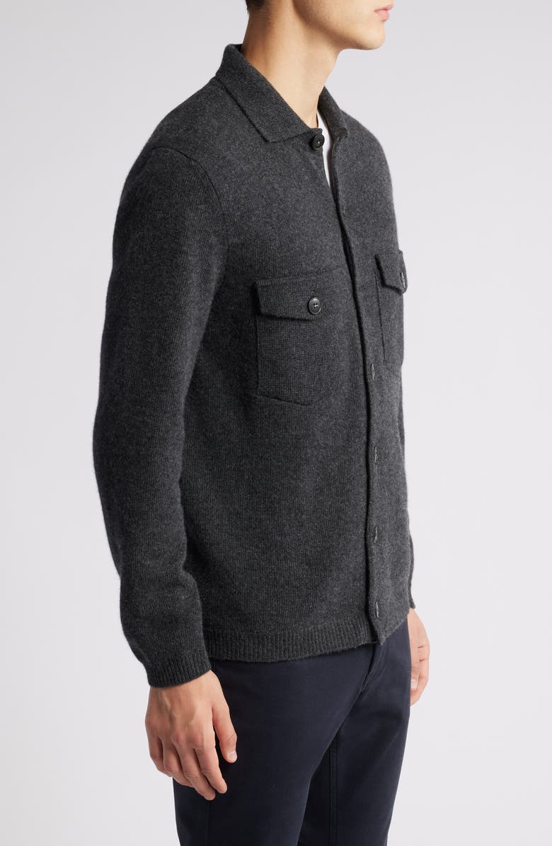 Canali Wool & Cashmere Overshirt, Alternate, color,