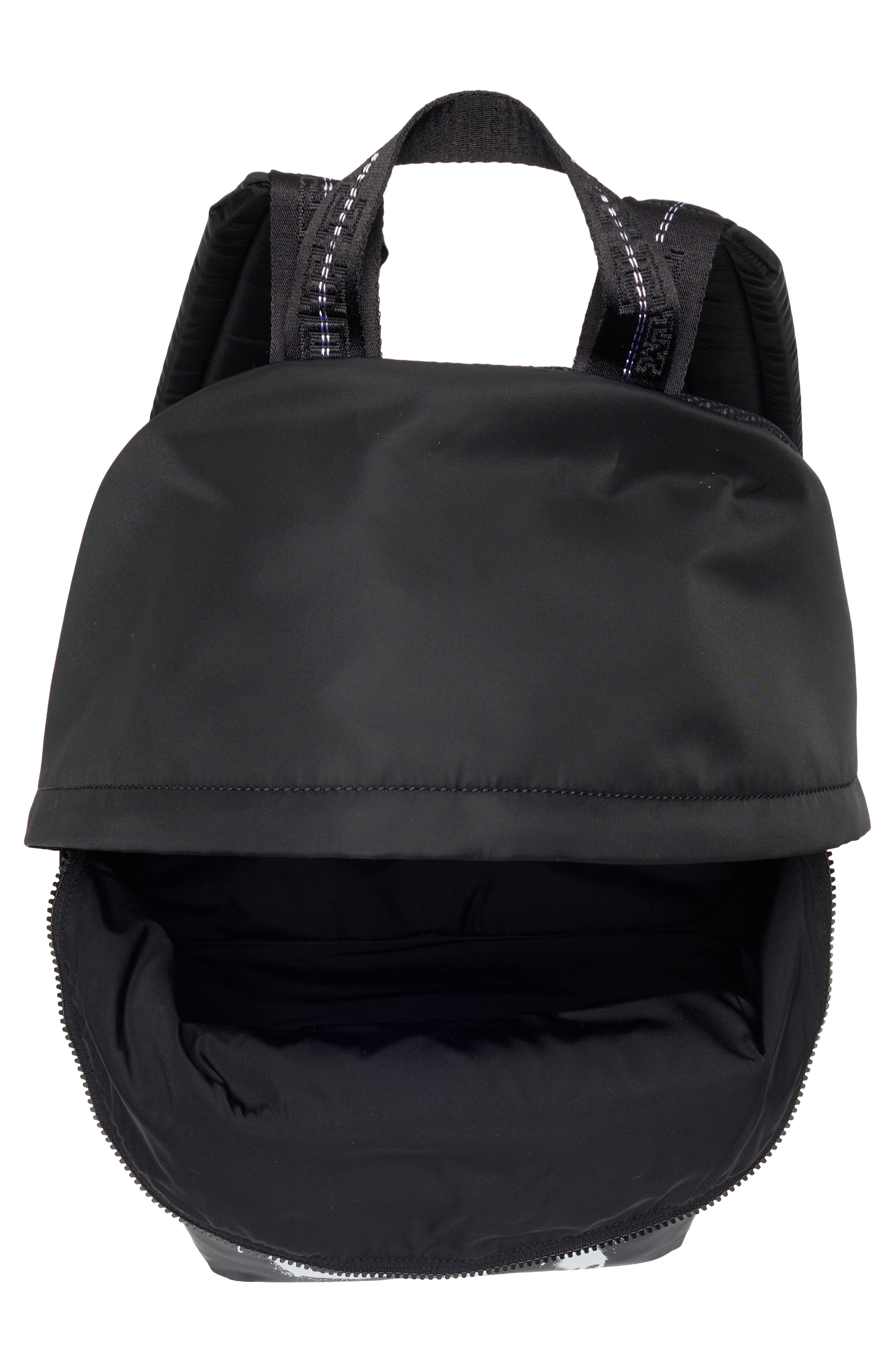 Off-White Diagonal Spray Backpack, Alternate, color, Black/White