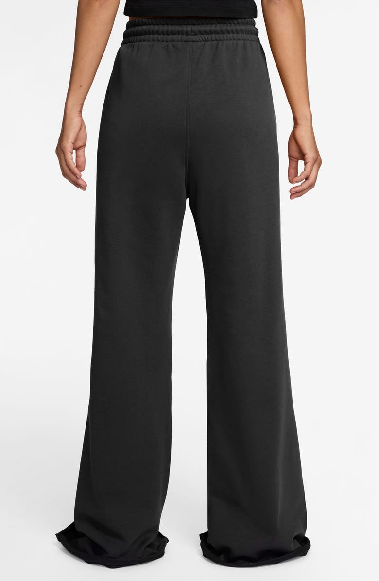 Jordan Sportswear Wide Leg Cotton Sweatpants, Alternate, color, Black/ Dark Smoke Grey