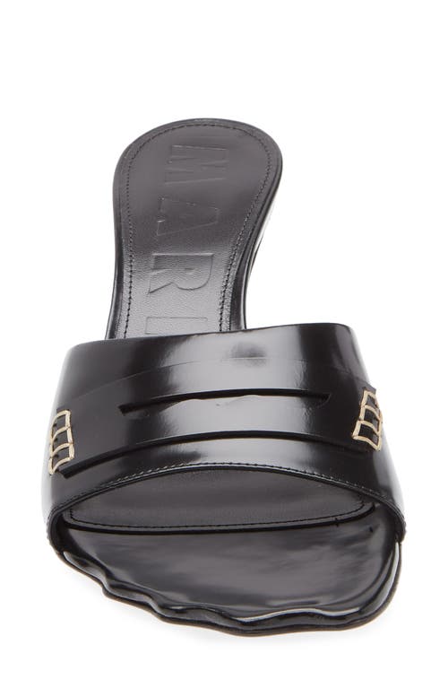 Marni Moonlight Slide Sandal In Black