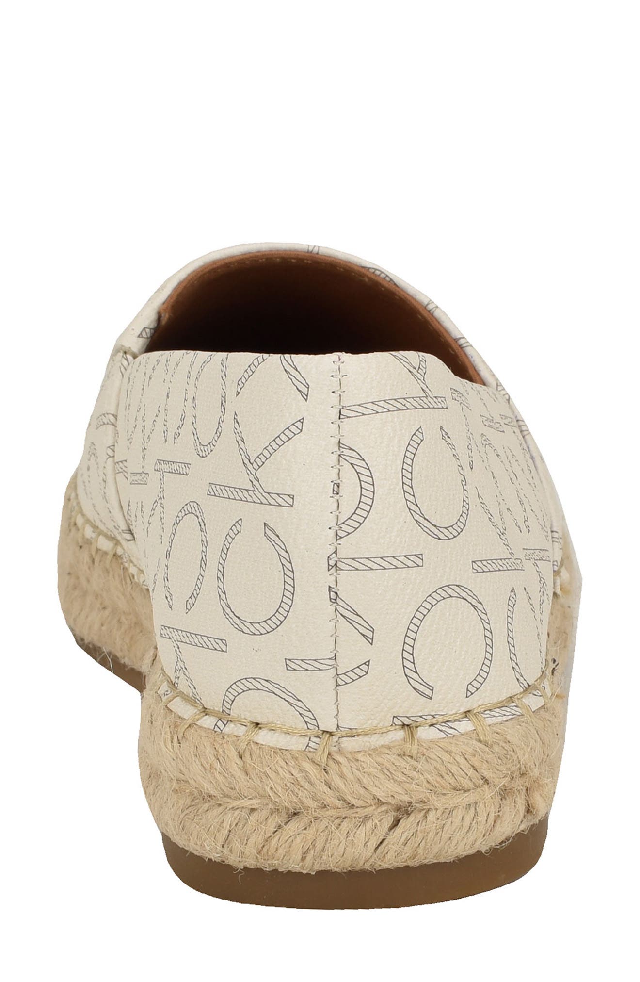Popular Espadrille Flat, Alternate, color, IVORY LOGO