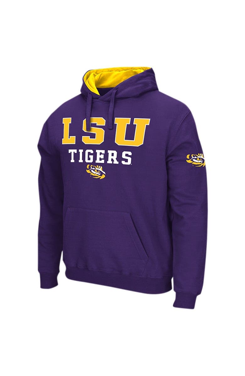 COLOSSEUM Men's Colosseum Purple LSU Tigers Sunrise Pullover Hoodie, Alternate, color, Purple