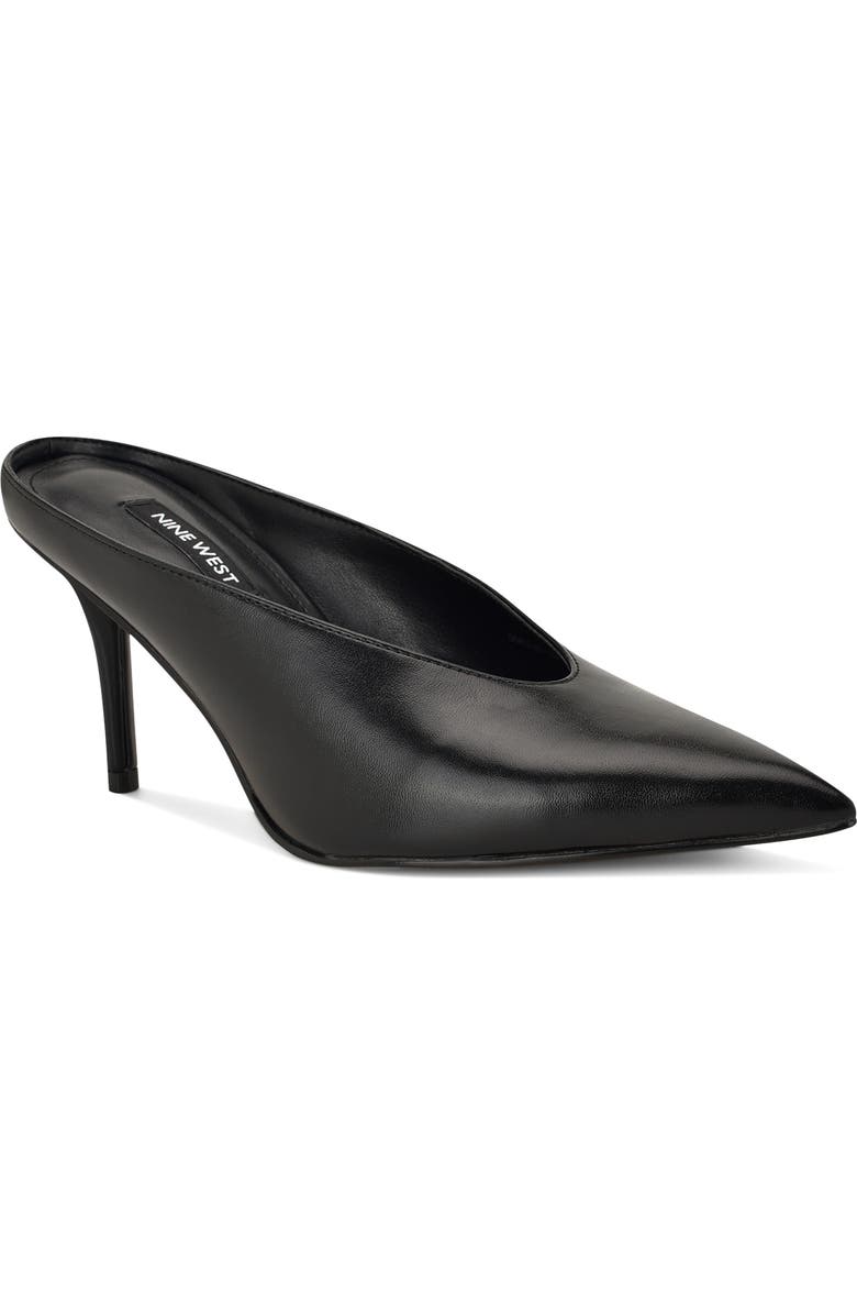 Nine West Verra Pointed Toe Mule, Main, color, Black