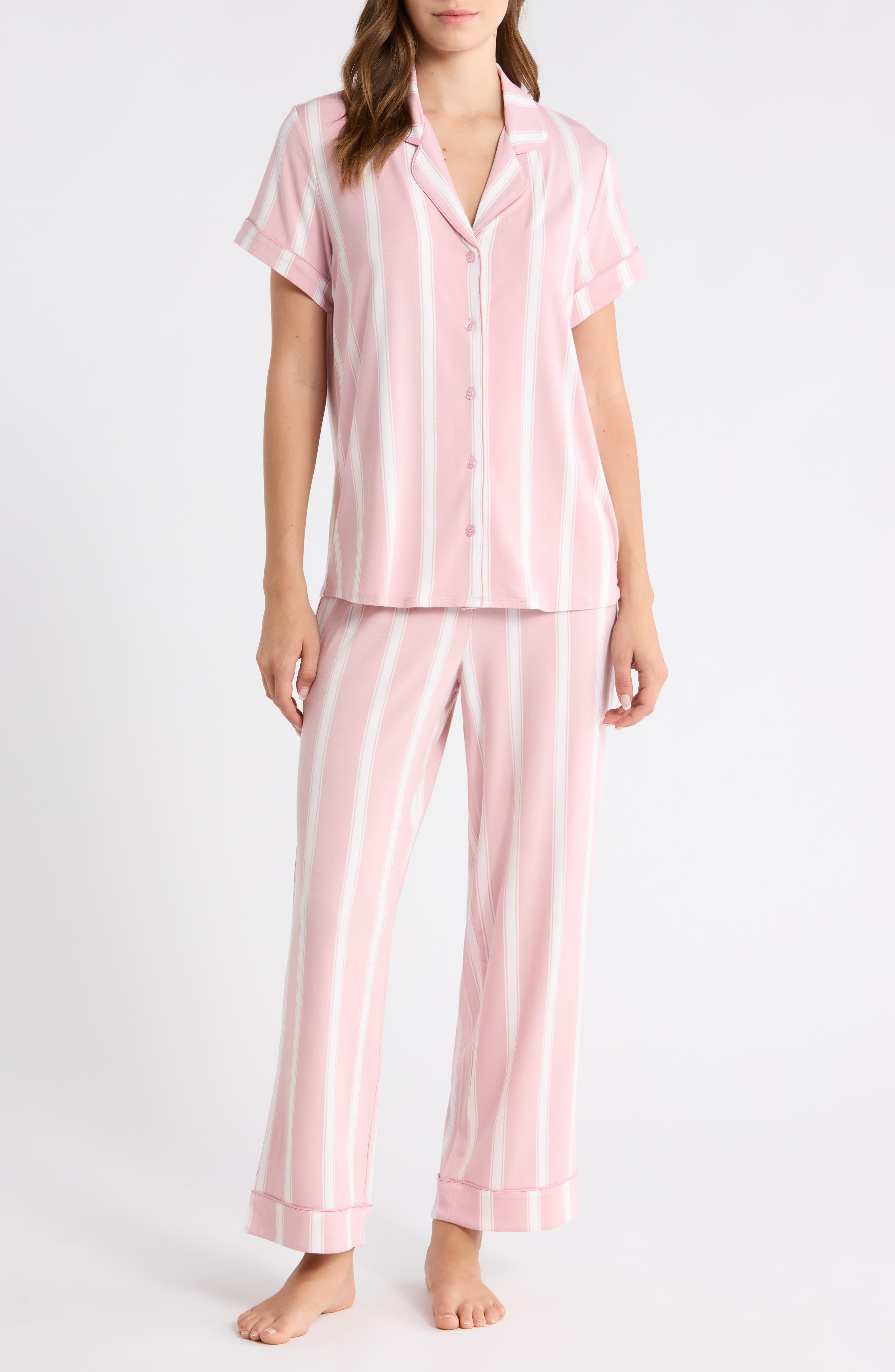 PINK- IVORY RIVIERA STRIPE