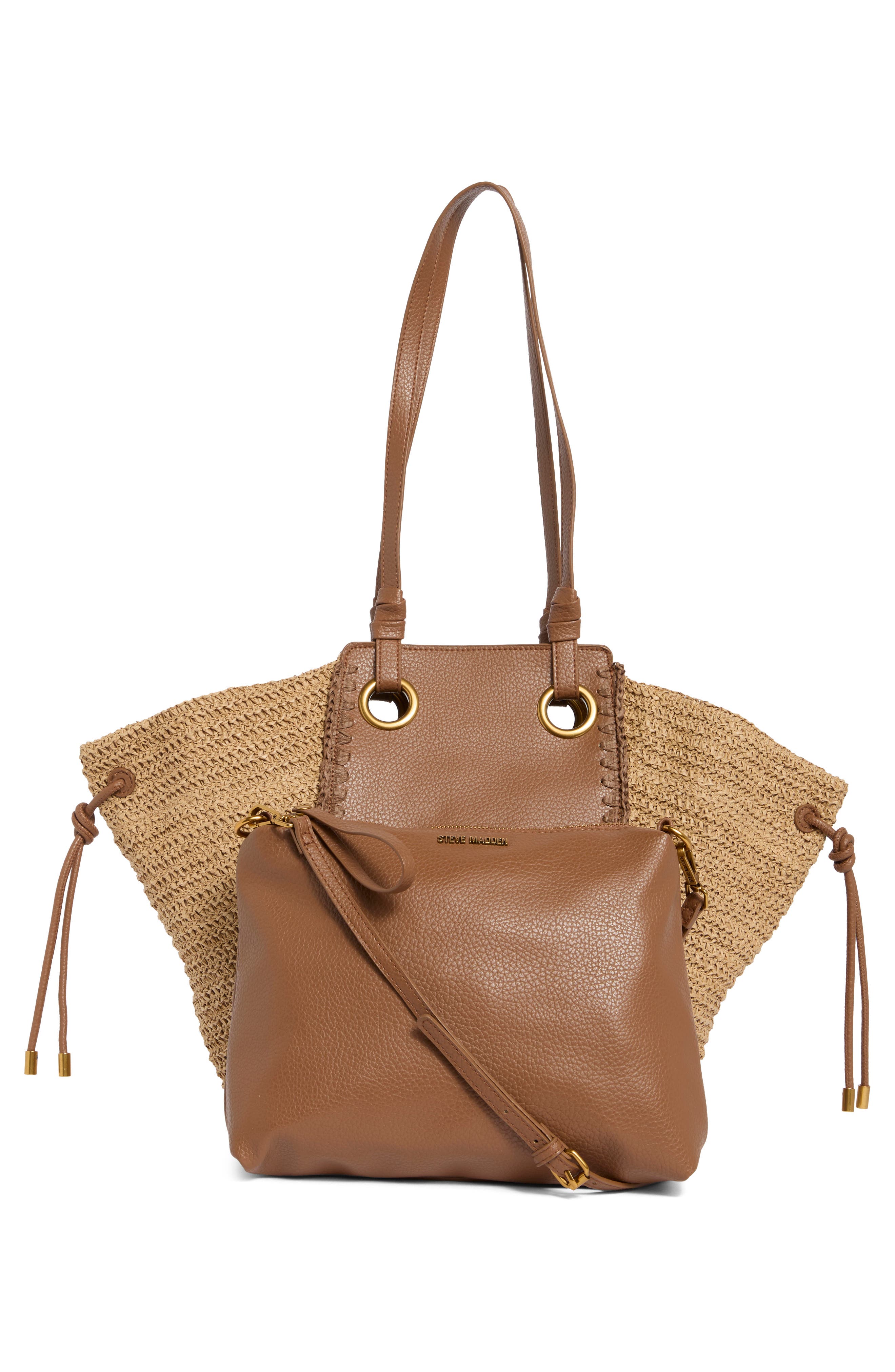 Bidris Mix Media Tote Bag, Alternate, color, NATURAL / NUTSHELL