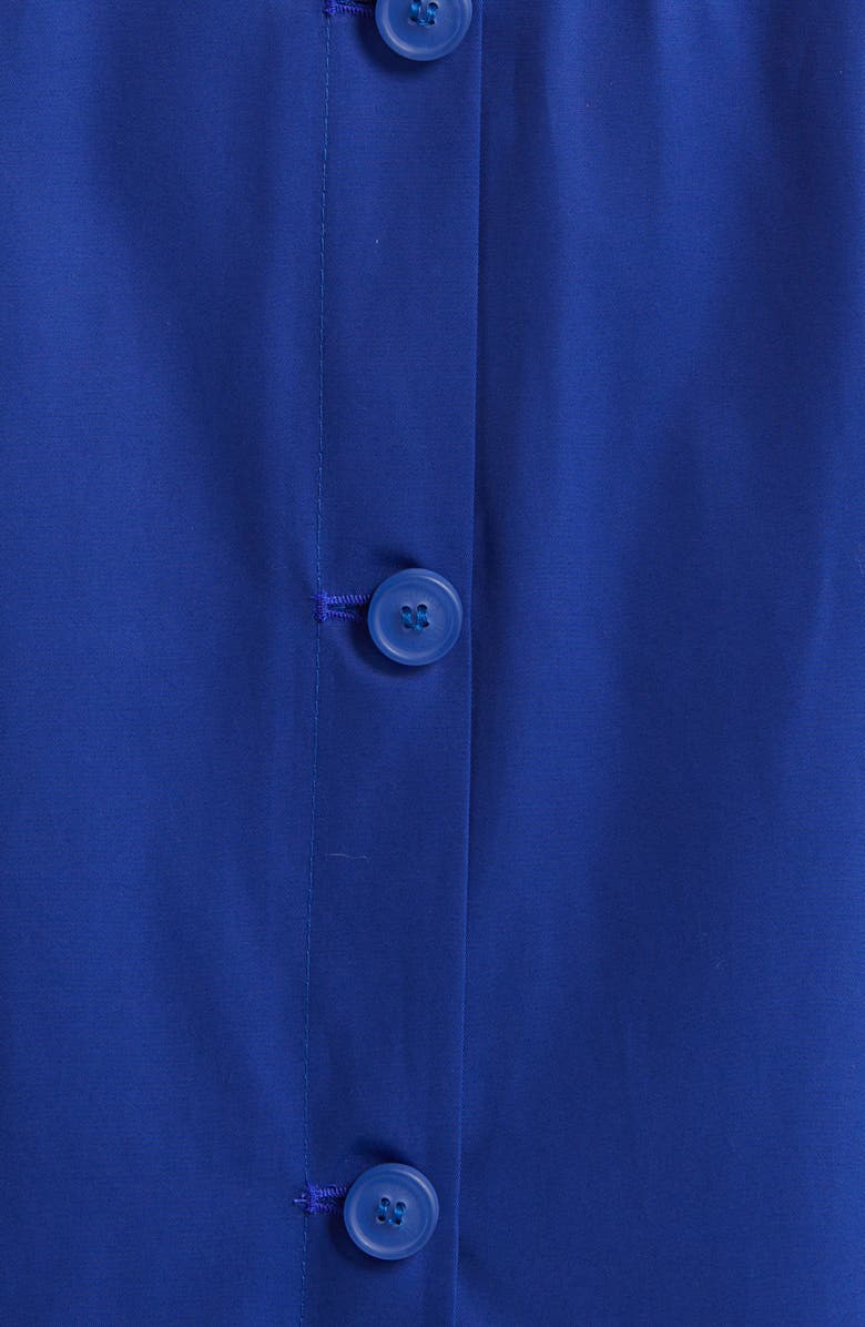 Via Spiga Balmacain Water Repellent Cotton Blend Coat, Alternate, color, Positano Blue
