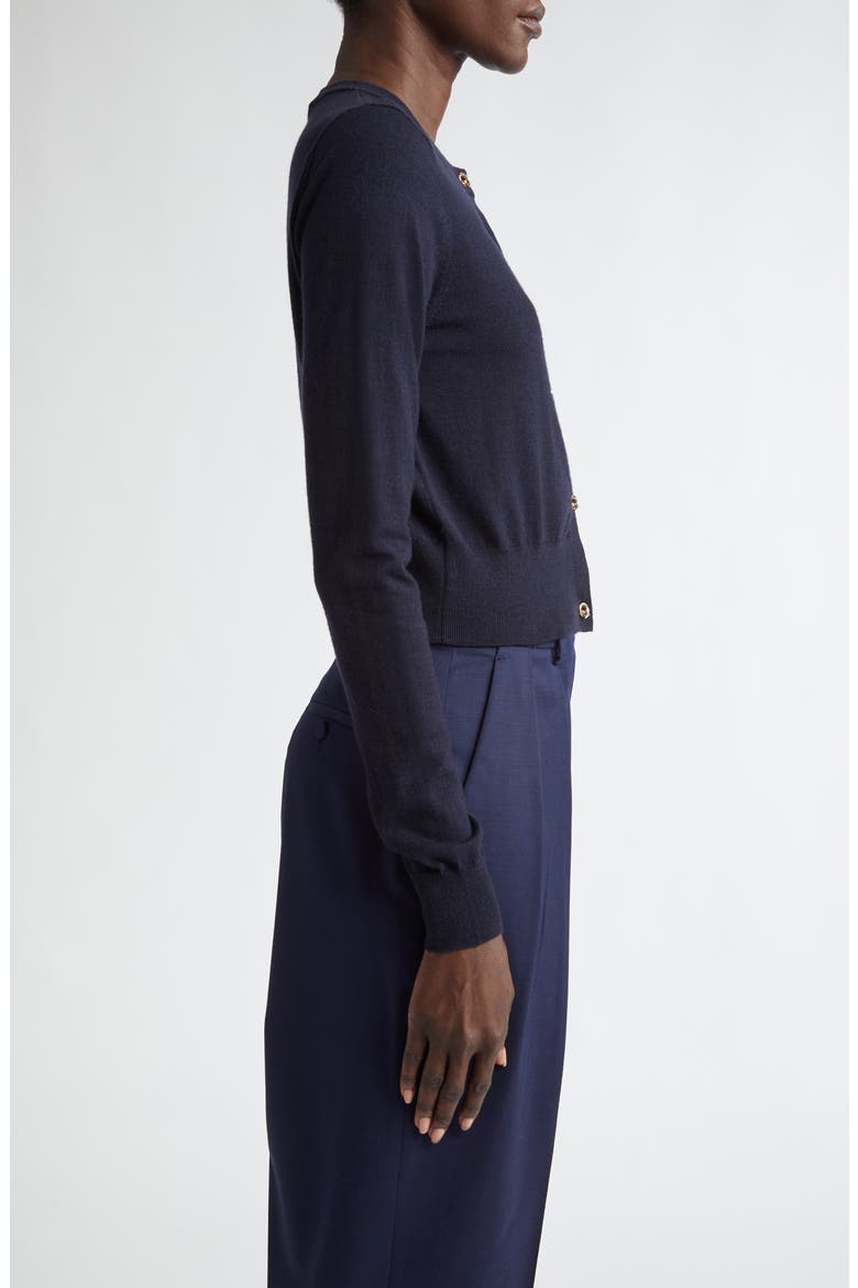 Arlette Merino Wool Blend Cardigan, Alternate, color, 000400 NAVY