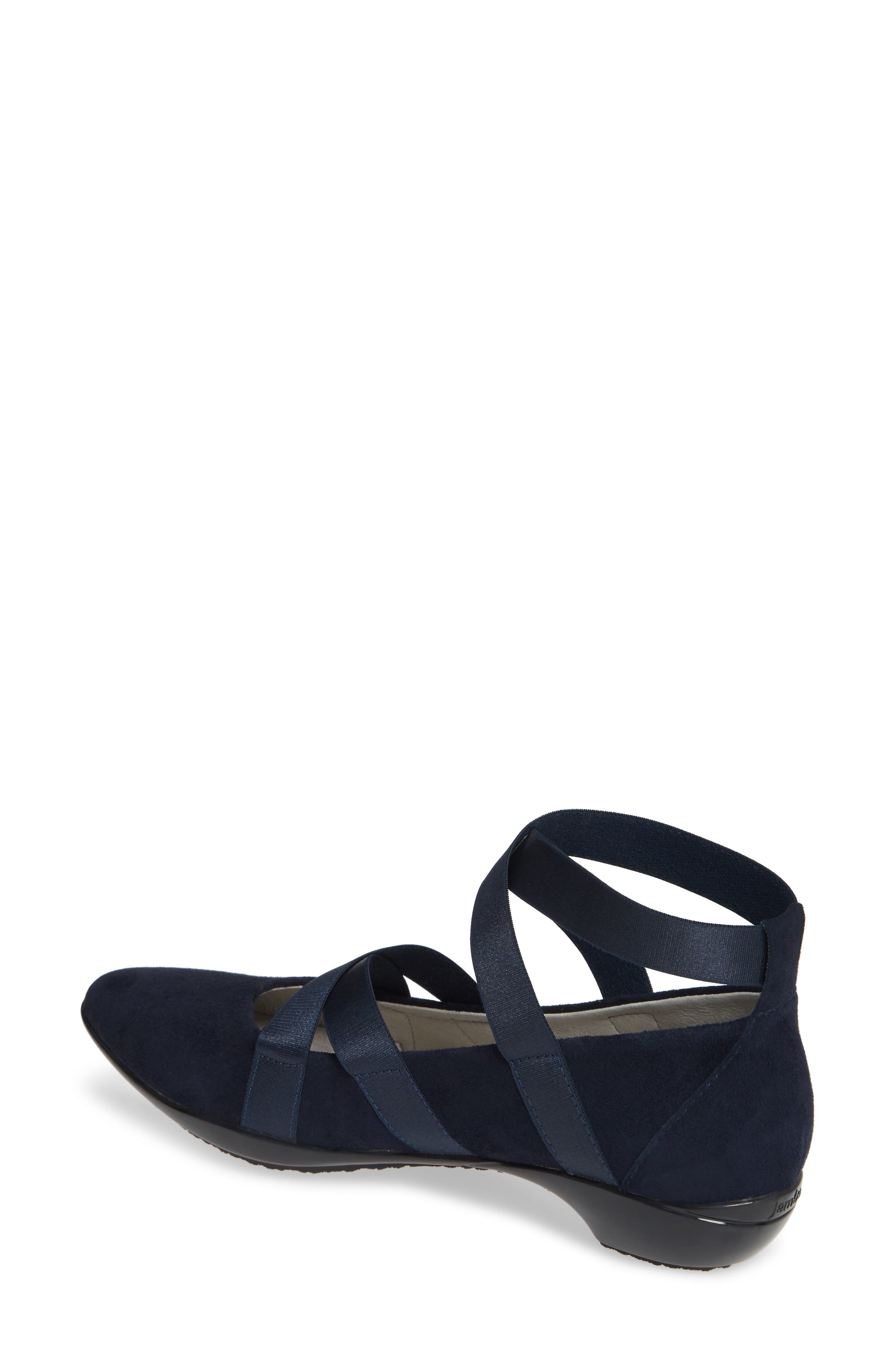 Rumson Flat, Alternate, color, NAVY SUEDE