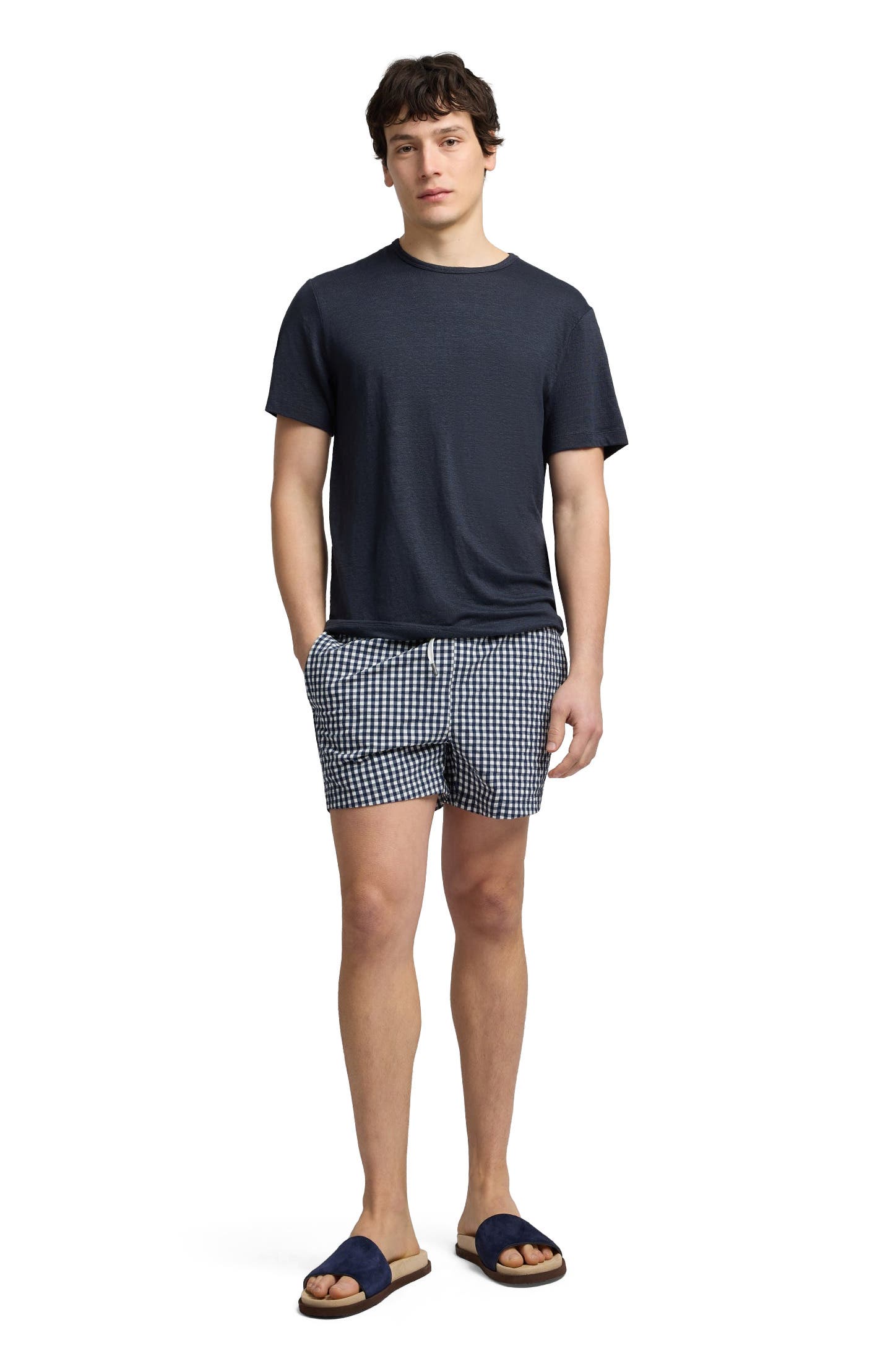 Navy Gingham