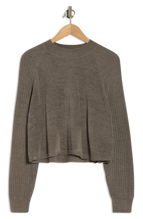 Barefoot Dreams ® Cozychic® Ultra Lite® Mock Neck Crop Sweatshirt In Gray