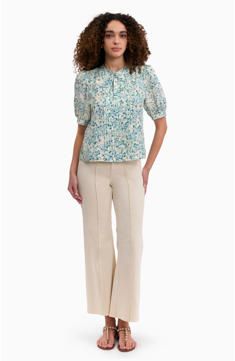 Rebecca Taylor Bellamy Silk Blouse, Main, color, Cream Multi
