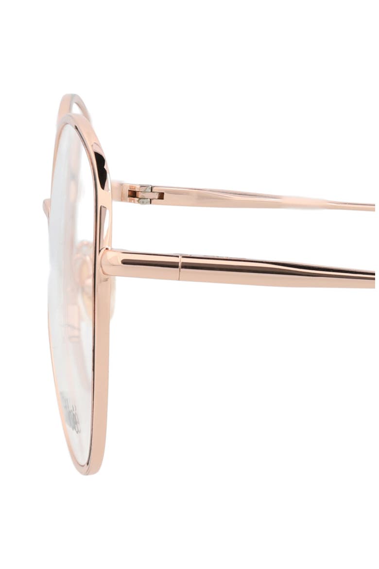 54mm Round Optical Glasses, Alternate, color, GOLD GOLD TRANSPARENT