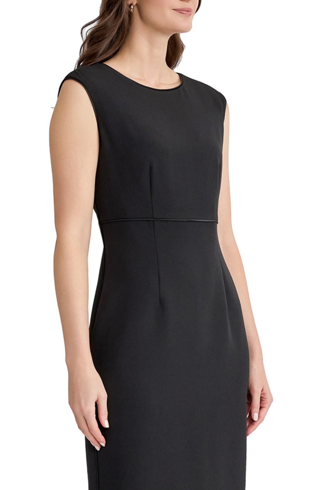 KASPER Piping Detail Sheath Dress (Women) | Nordstrom