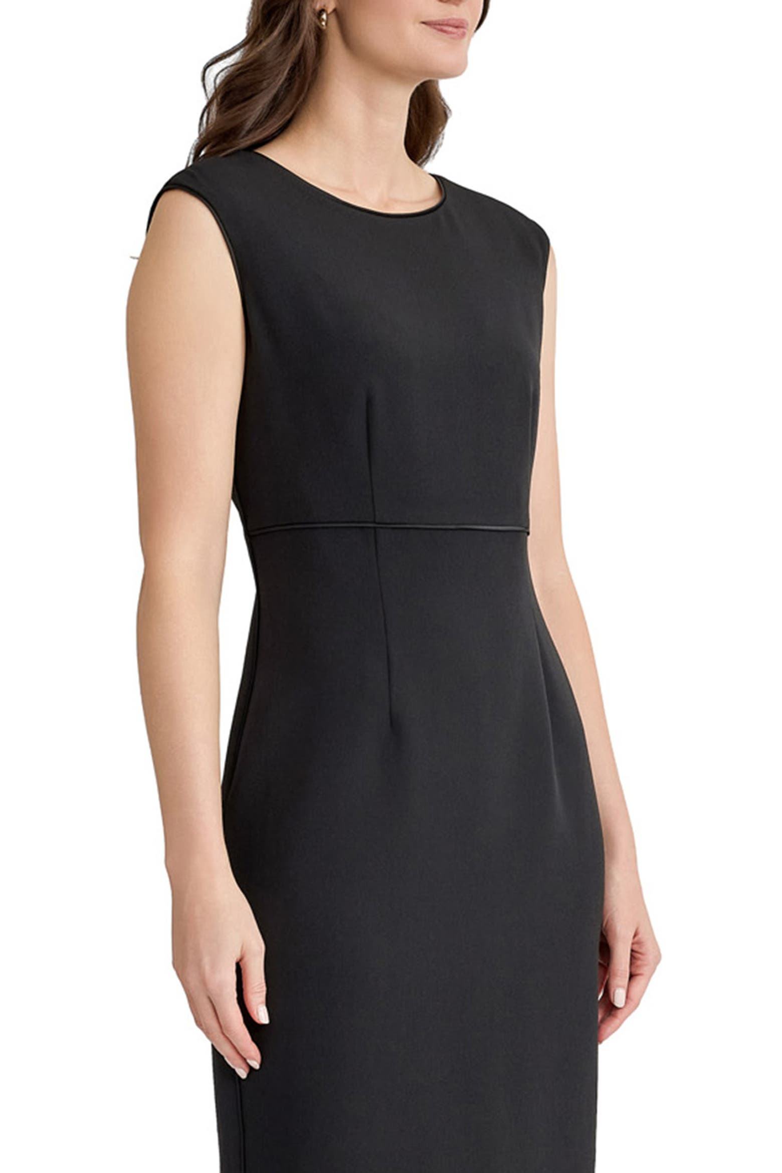 Figure Dress Code KASPER Piping Detail Sheath Dress (Women) | Nordstrom