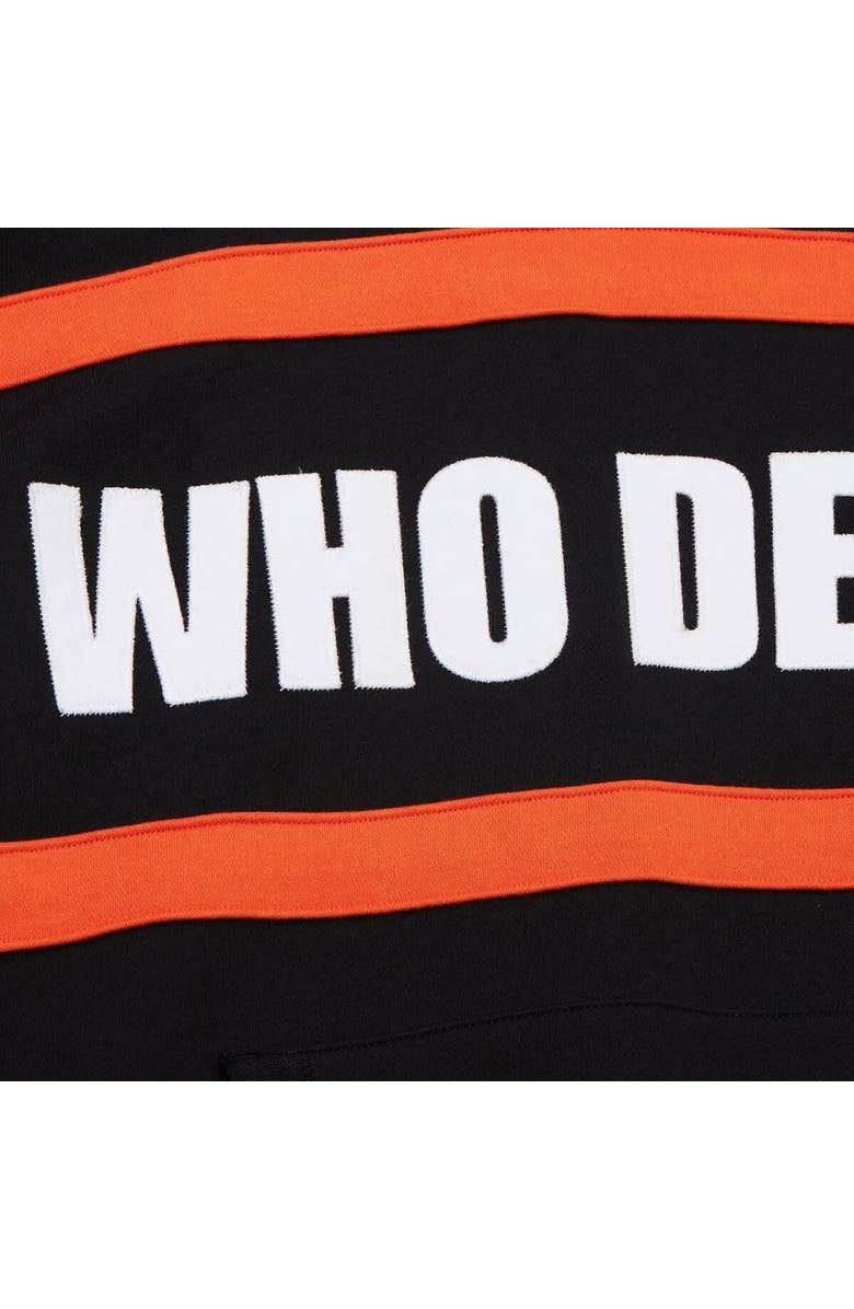 Mitchell & Ness Men's Black Cincinnati Bengals Vintage Logo Head Coach Fleece Pullover Hoodie, Alternate, color, Black