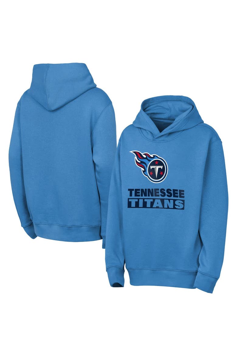 Youth Outerstuff  Light Blue Tennessee Titans Back to Basics Hoodie, Main, color, Light Blue