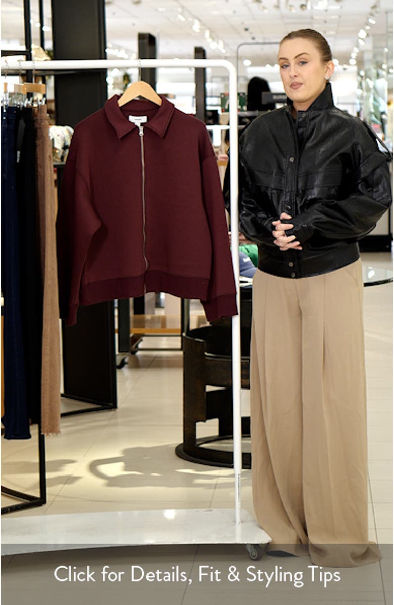 Oversize Zip-Up Jacket, sales video thumbnail