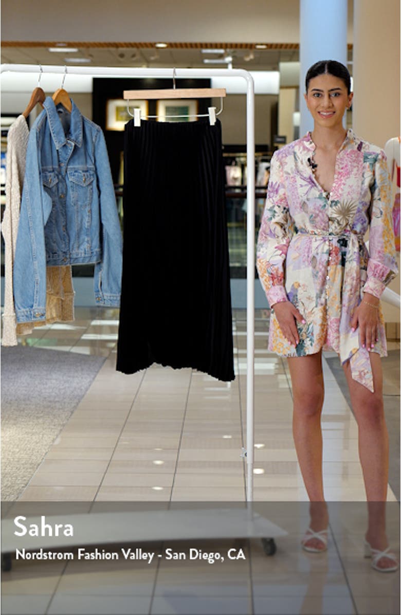 Pleated Satin Skirt, sales video thumbnail