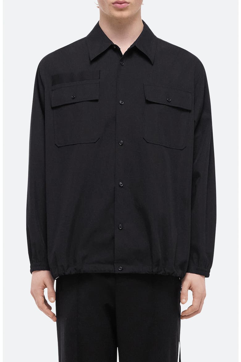 Uniform Button-Up Shirt, Main, color, BLACK