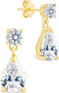 Sterling Forever Imogen Cubic Zirconia Drop Earrings