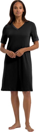 Moments Short Sleeve V-Neck Cotton Nightgown