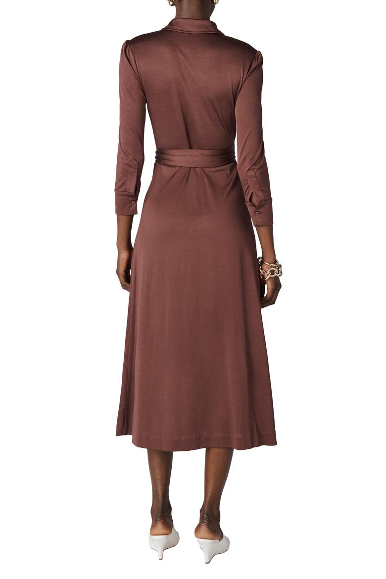 Sana Wrap Shirtdress, Alternate, color, CHOCOLATE