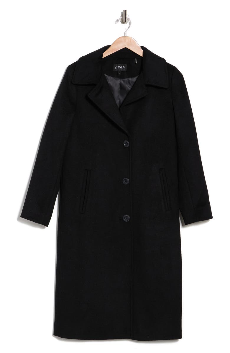 Jones New York Notch Collar Wool Coat, Alternate, color, 