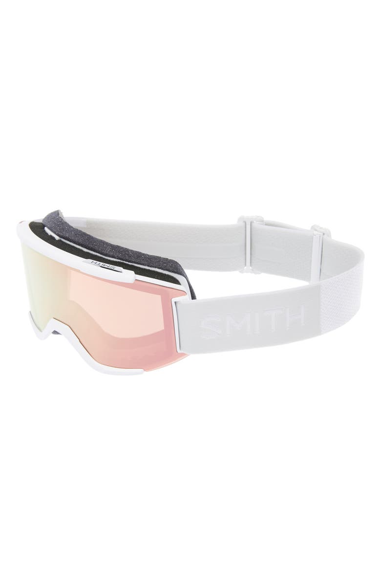 Smith Squad 180mm ChromaPop<sup>™</sup> Snow Goggles, Alternate, color, White Vapor/ Rose Gold