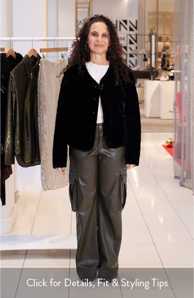 Kiko Quilted Velvet Jacket, sales video thumbnail