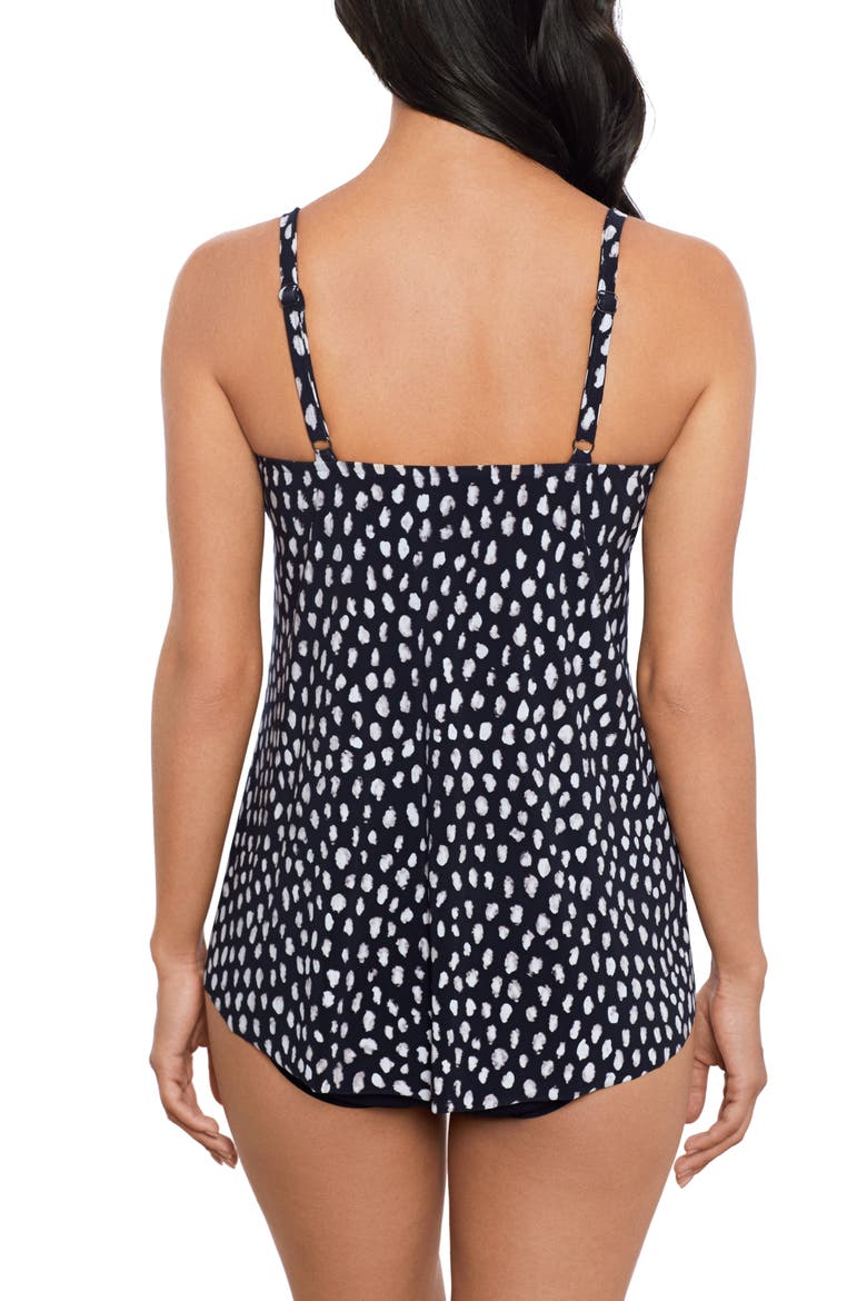 Pebbles Grace Tankini, Alternate, color, BLACK WHITE
