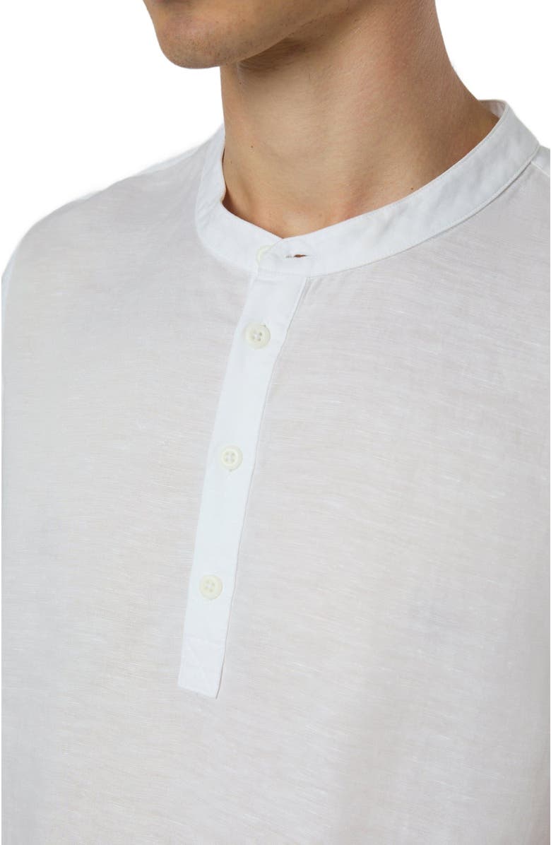 Onia Linen Home Short Sleeve Henley Shirt, Alternate, color,