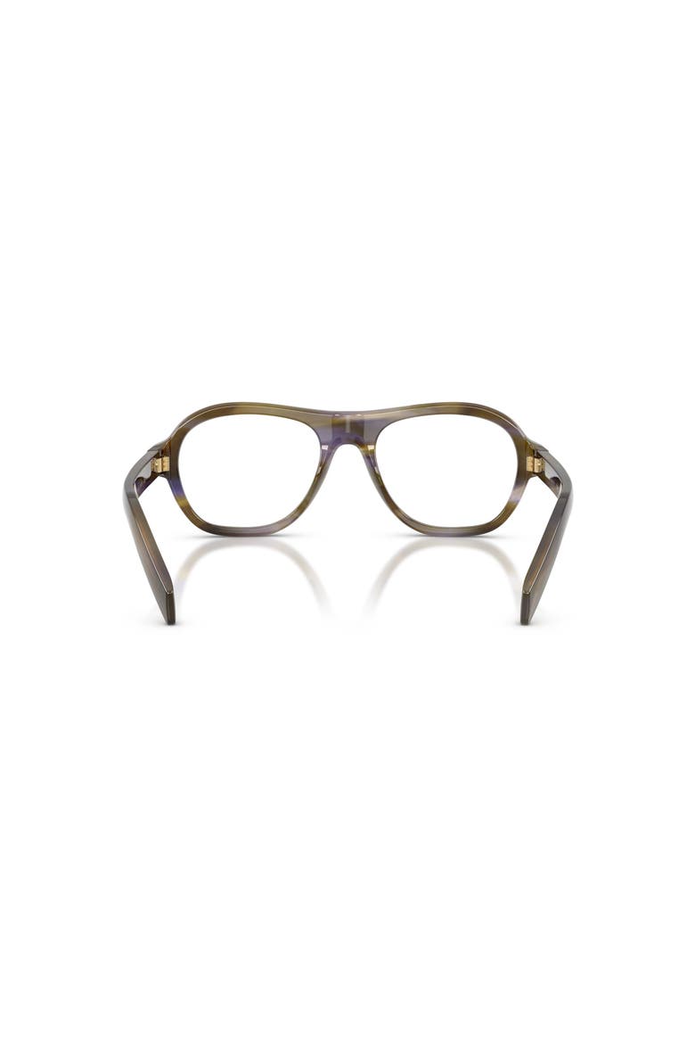 52mm Rectangle optical glasses, Alternate, color, Brown