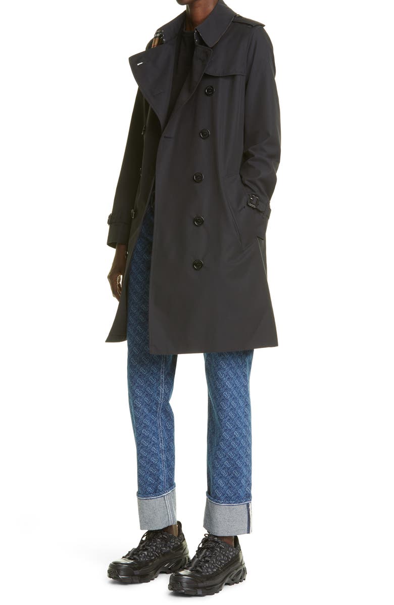 Burberry The Kensington Mid Heritage Trench Coat, Alternate, color,