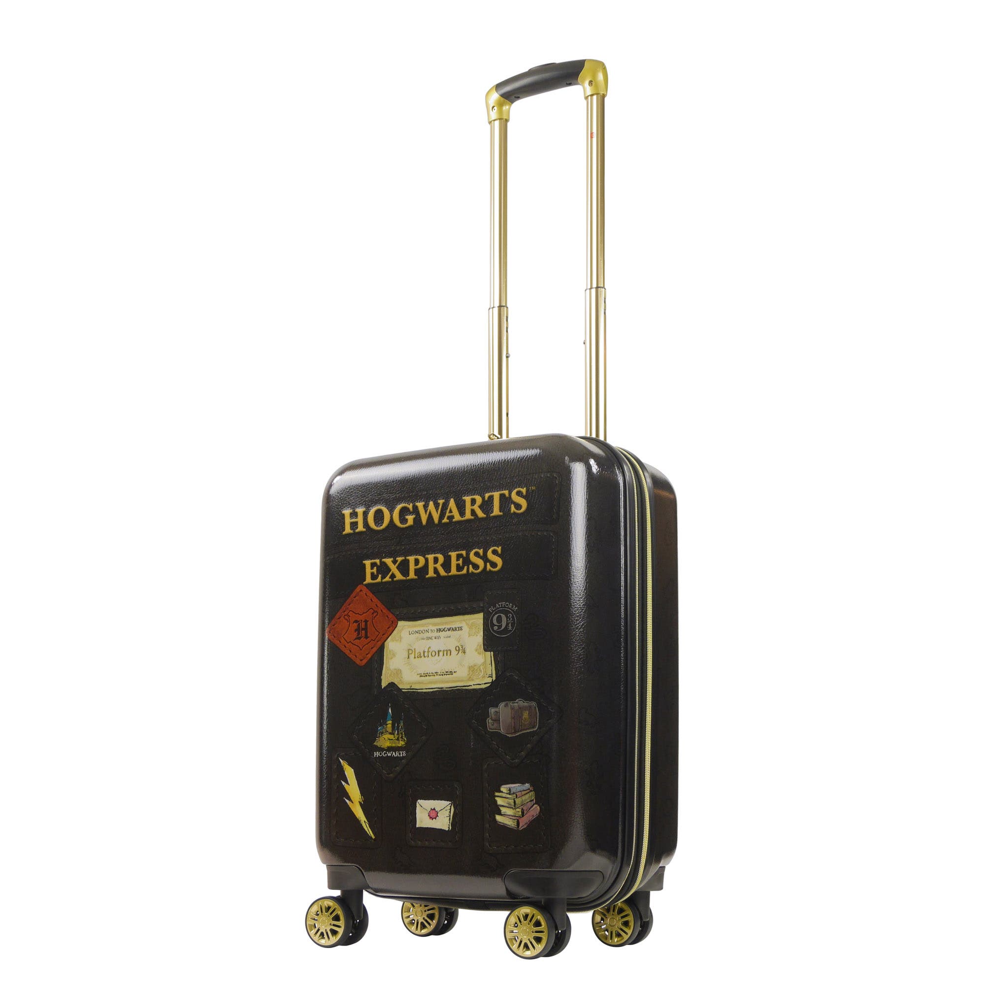 Ful WB Harry Potter Hogwart Express Hardside Printed Abs 21 Inch Luggage, Main, color, Black
