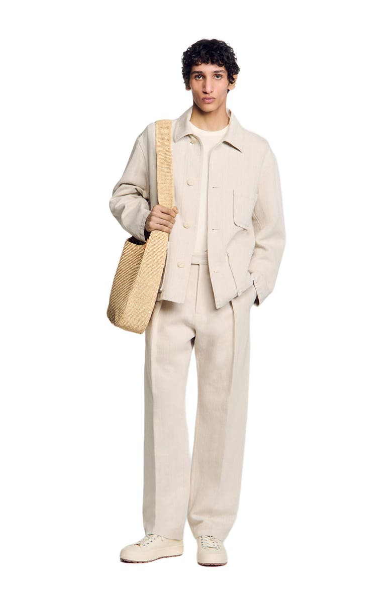 SANDRO Worker jacket, Alternate, color, 