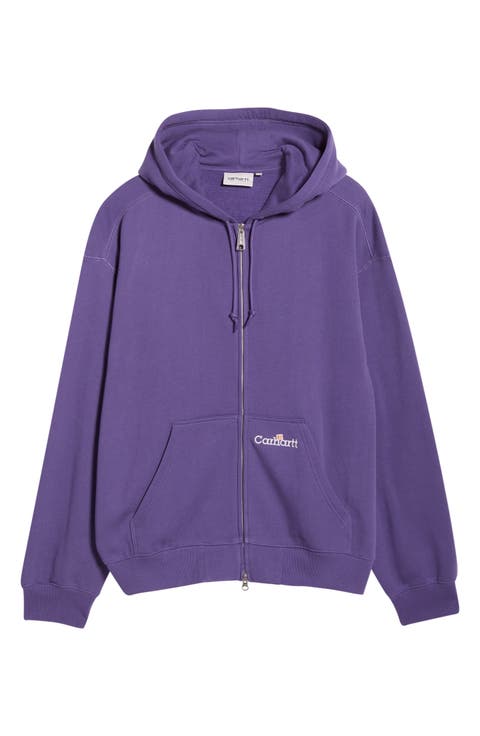 Embroidered Logo ZIp Hoodie