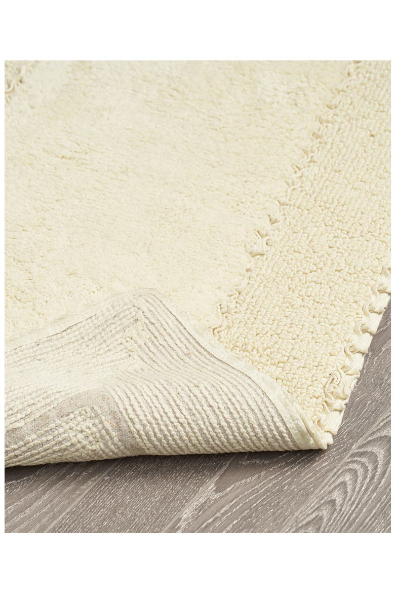 Ruffle Cotton 2-Piece Bath Mat Set, Alternate, color, YELLOW