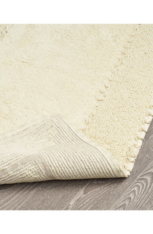 Laura Ashley Ruffle Cotton 2-piece Bath Mat Set