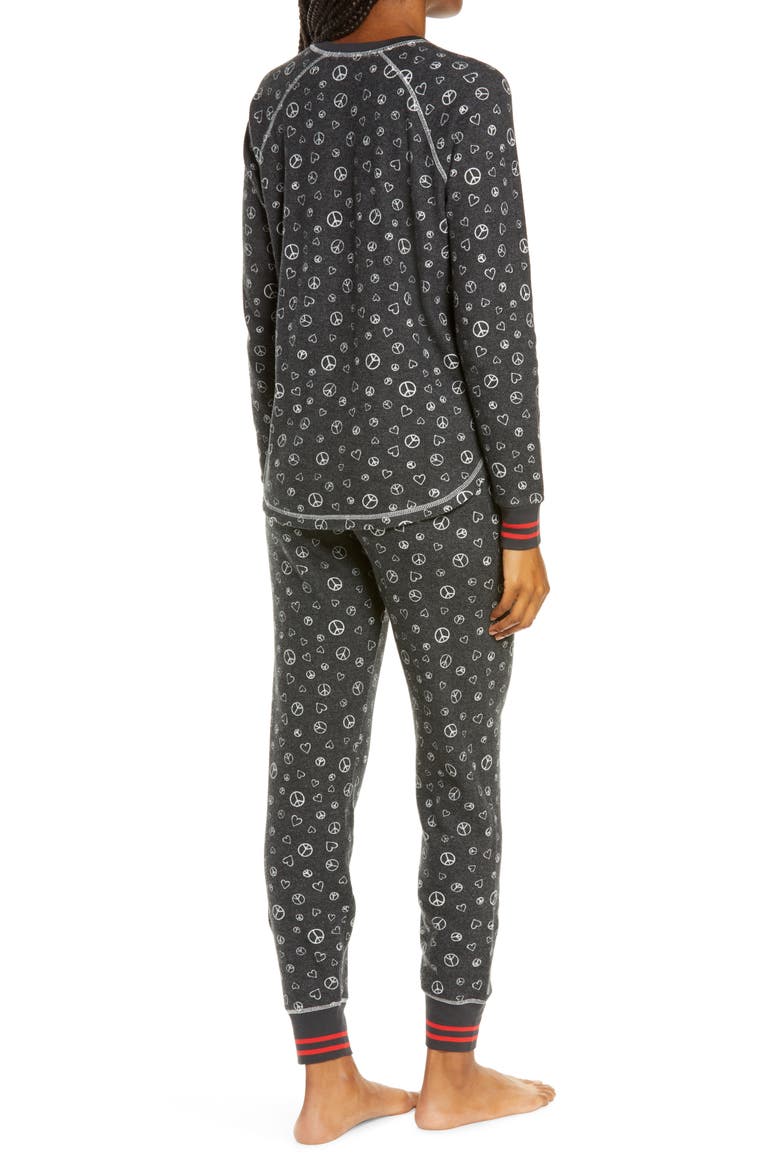 Thermal Print Pajamas, Alternate, color, SLATE