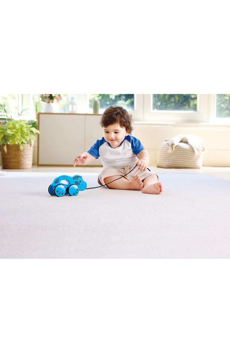 Hape William the Hippo Spin & Stroll Pull Toy, Alternate, color,