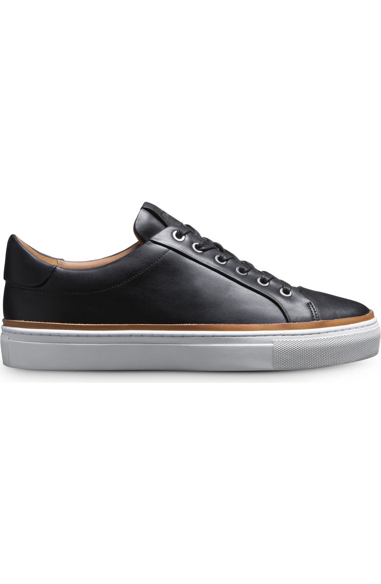 Allen Edmonds Flynn Leather Sneaker, Alternate, color, Black
