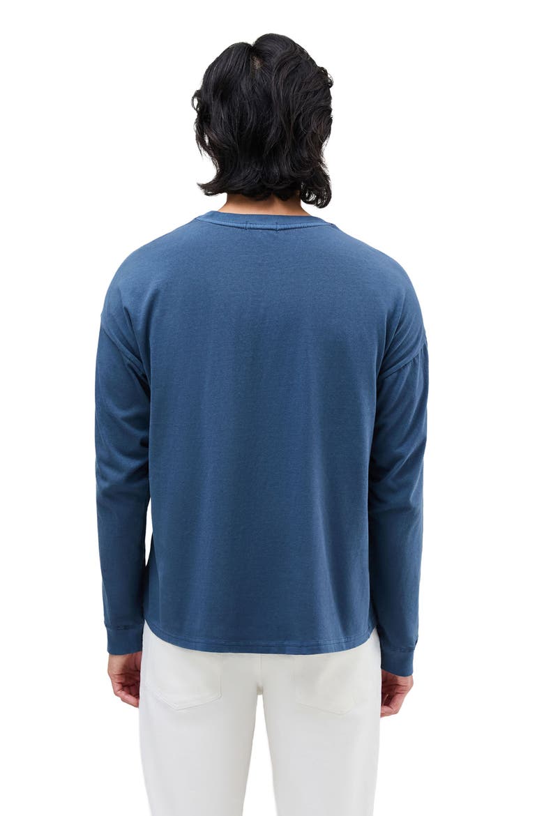 The Relaxed Long Sleeve Tee, Alternate, color, Moonlit Ocean