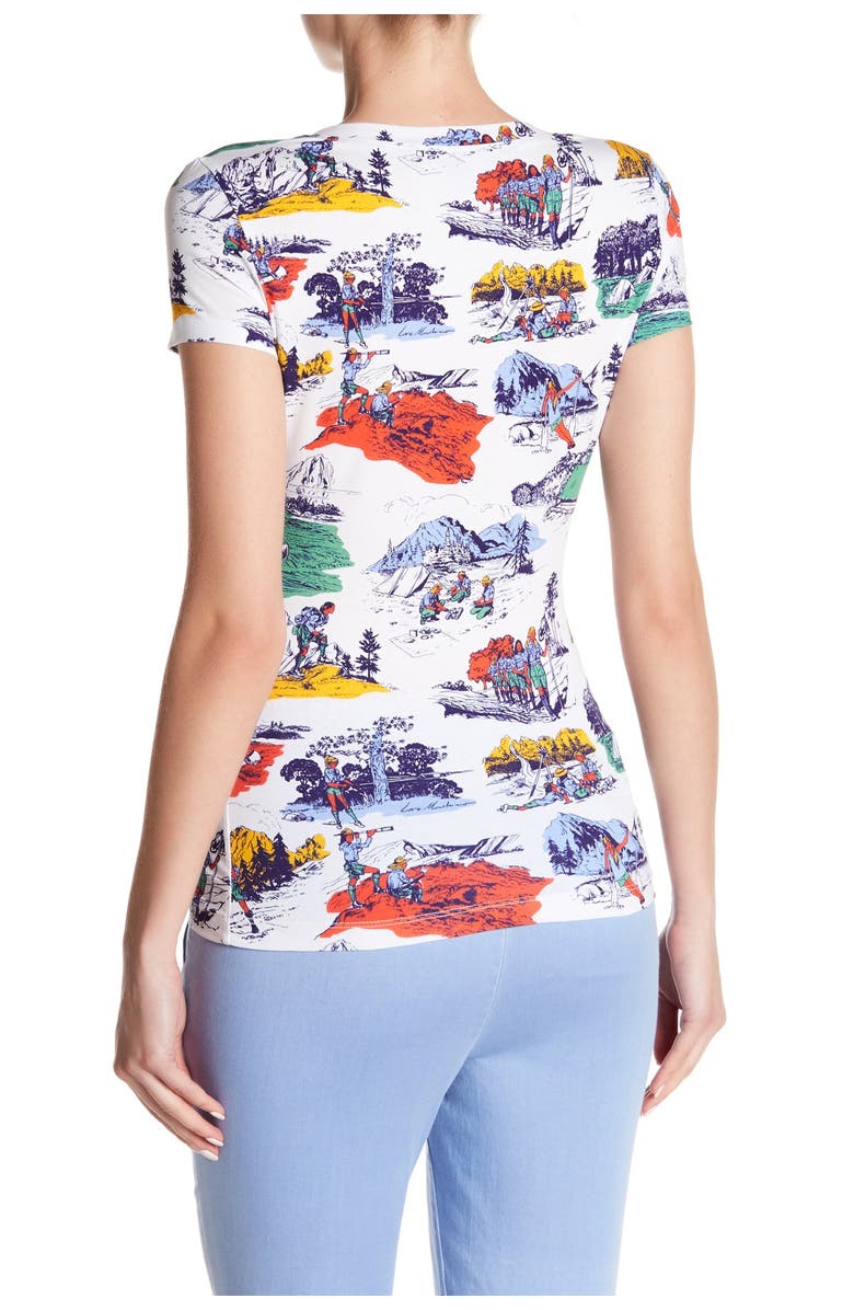 Love Moschino Camping Printed T-Shirt, Alternate, color,