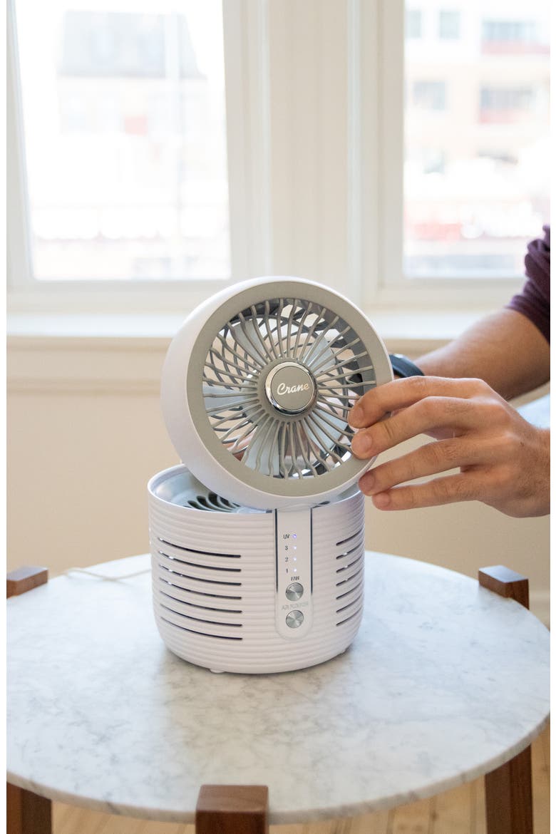 Desktop Air Purifier, Alternate, color, WHITE