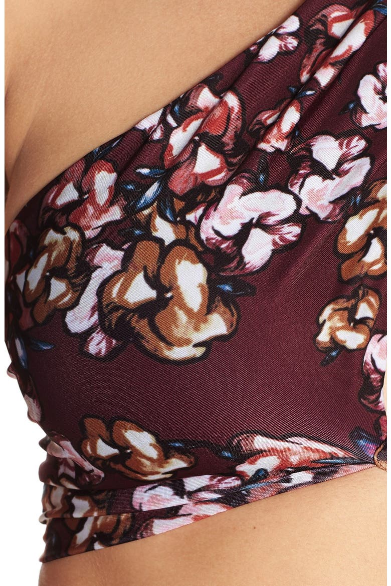 Beach Riot 'Jini' Halter Bikini Top, Alternate, color, CRIMSON FLORAL