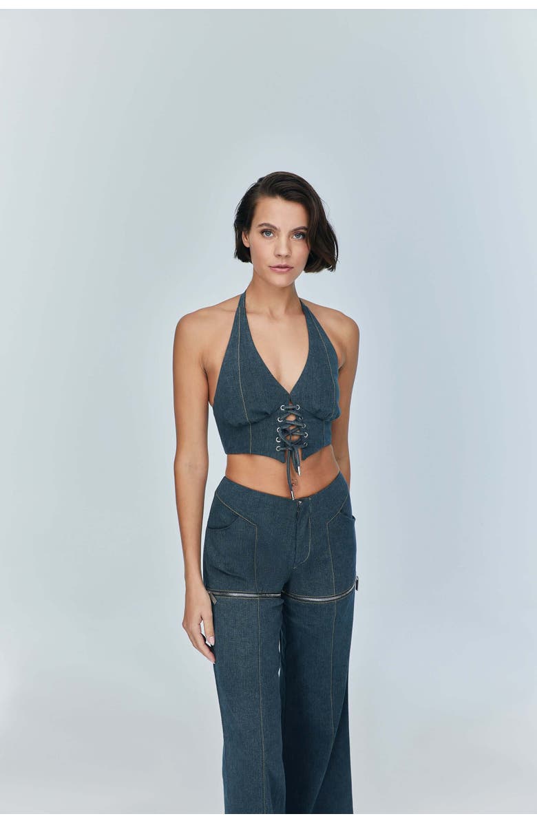 Jendue US Monte 2-in-1 Denim Jeans & Shorts - Versatile Style, Main, color, Deep Blue