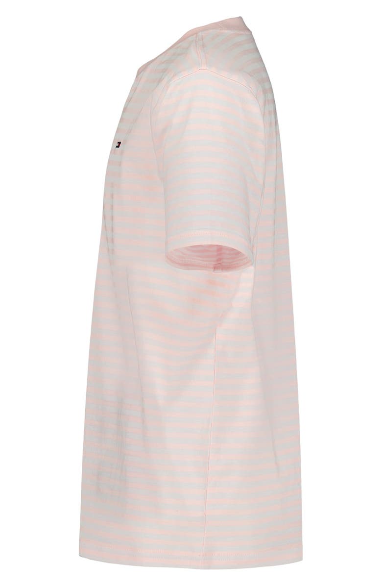 Tommy Hilfiger Kids' Clean Stripe T-Shirt, Alternate, color, Icy Pink